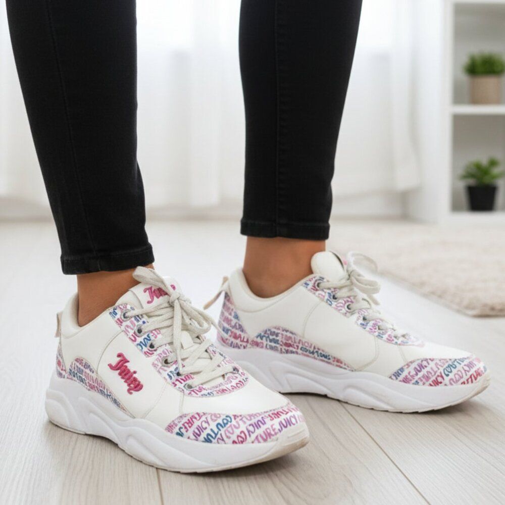 Juicy Couture White Sneakers with Chunky Sole size‎ 9